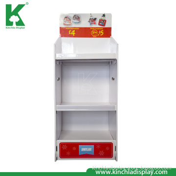 Easy Assemble Supermarket Children Toy Product Corrugated Floor Shelf Display Stand